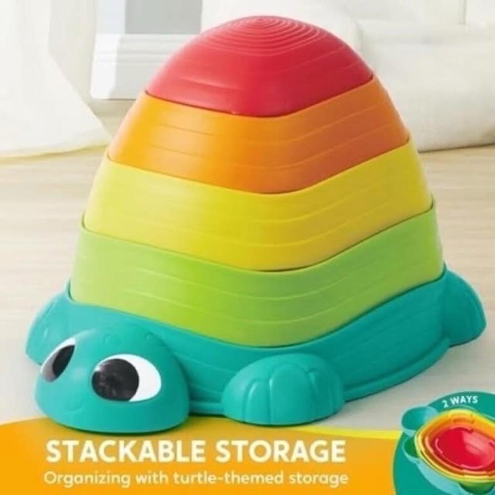 NWT 5 Piece Turtle Balance Stepping Stones, Indoor/Outdoor, 3+ years, - Picture 3 of 6